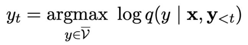 <p>At each step in greedy decoding, the model always generates the token with the highest probability.</p>