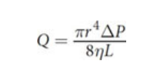 <p>Laminar flow<br>Poiseuille’s law</p>