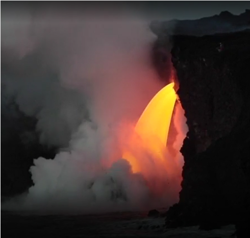 <p>A localised area of the lithosphere (Earth’s crust and upper mantle) which has an unusually high temperature due to the upwelling of hot molten material from the core. Here magma rises as plume (hot rock)</p><p>A <strong>hotspot </strong>is when one of Earth's outer tectonic plates moves over an unusually hot part of the Earth's mantle (magma/mantle plume) and large amounts of magma rise up, piercing through the plates and producing large volcanic eruptions at the Earth’s surface e.g. Kilauea, Hawaii, Yellowstone </p>