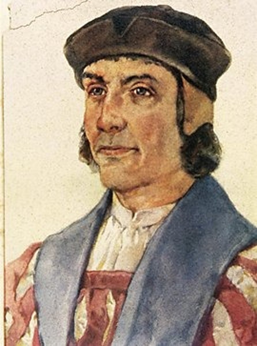 <p>Portuguese explorer who in 1488 was the first European to get round the Cape of Good Hope (thus establishing a sea route from the Atlantic to Asia) (1450-1500)</p>
