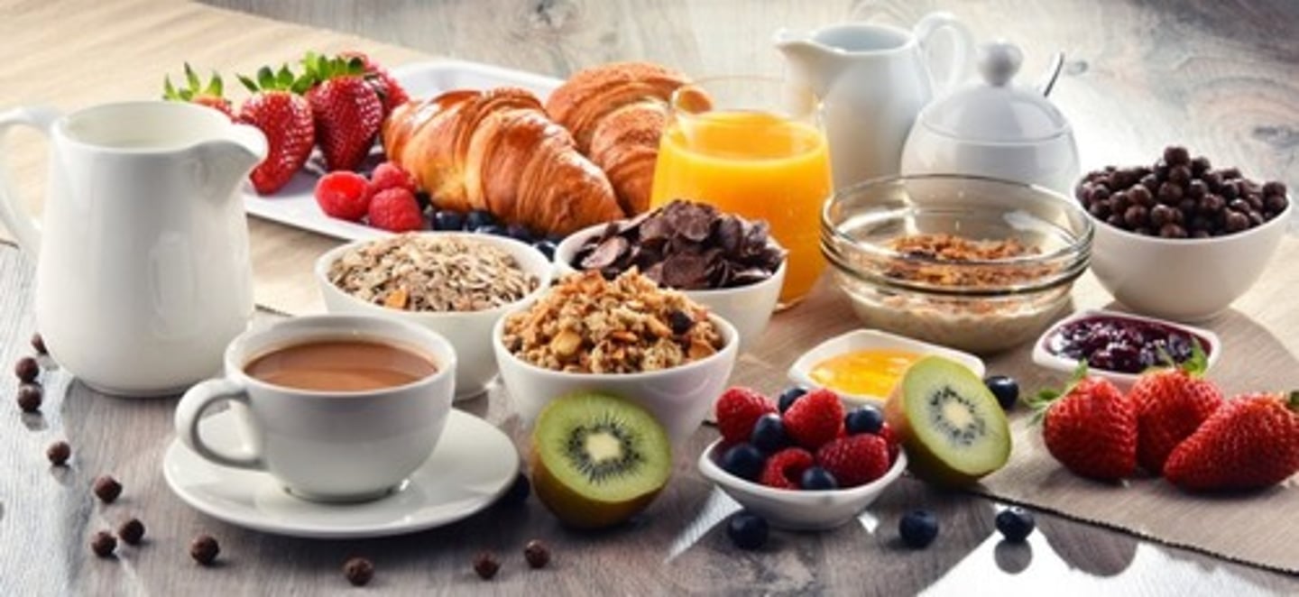 <p>a well-balanced breakfast</p>