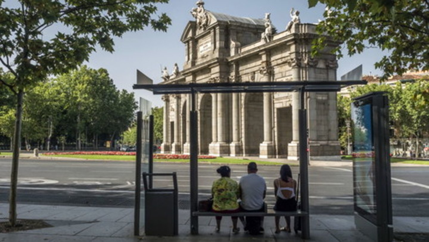 <p>the bus stop</p>