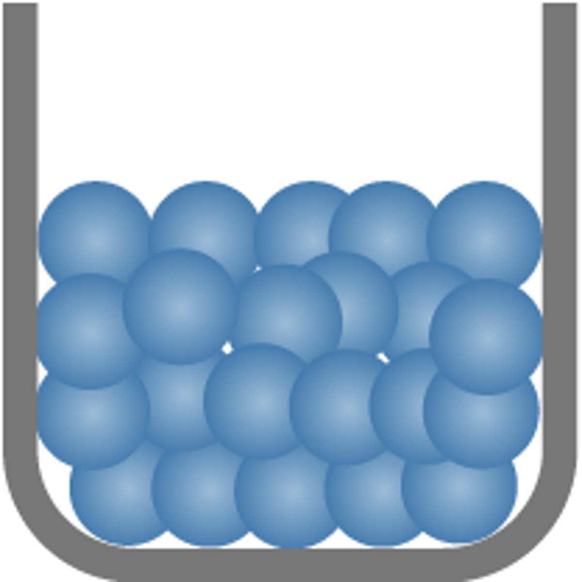 <p>a state of matter with particles close together but not fixed in place; has a definite volume, but takes the shape of the container</p><p>Example.</p><p>water</p>
