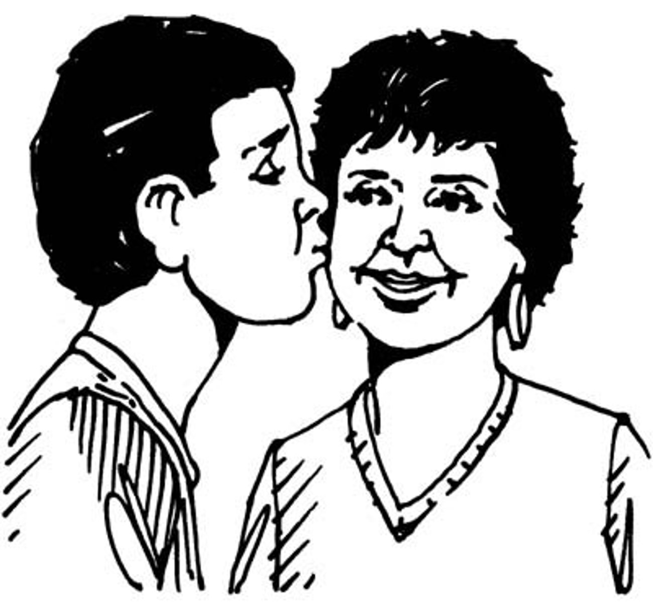 <p>to kiss (each other when reflexive)</p>