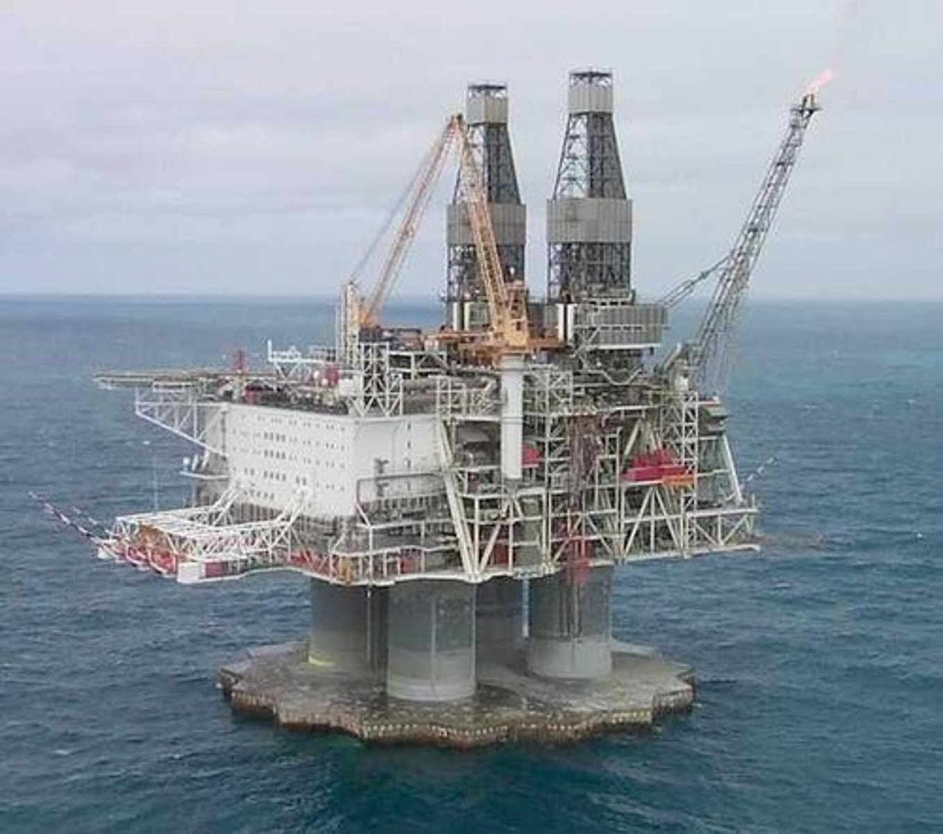 <p>Oil pumped from under the ocean.</p>