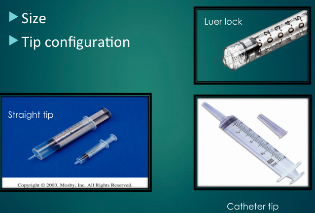 Luer lock, straight tip, catheter tip