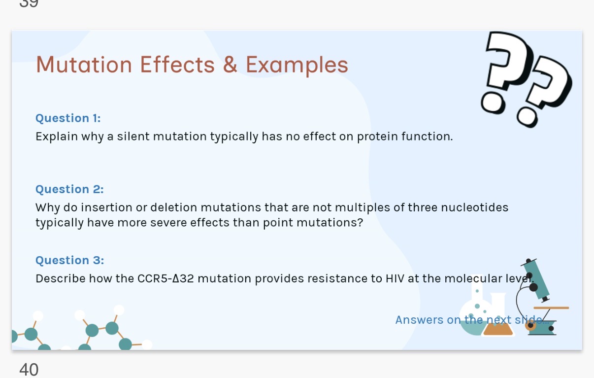 <p>Mutation Detection and Biotechnology:</p><p>DNA sequencing, CISPR-Cas9 , and Gene therapy are techniques that scientists use. 1.Explain what they’re used for?</p><p>Ethical questions arise for the use of these techniques: “Should we edit human embryos even though they lead to designer babies” “Who gets access to treatment?”</p><ol start="2"><li><p>Name a benefit for using these teachniques?</p></li><li><p>Answer image q?</p></li></ol><p></p>