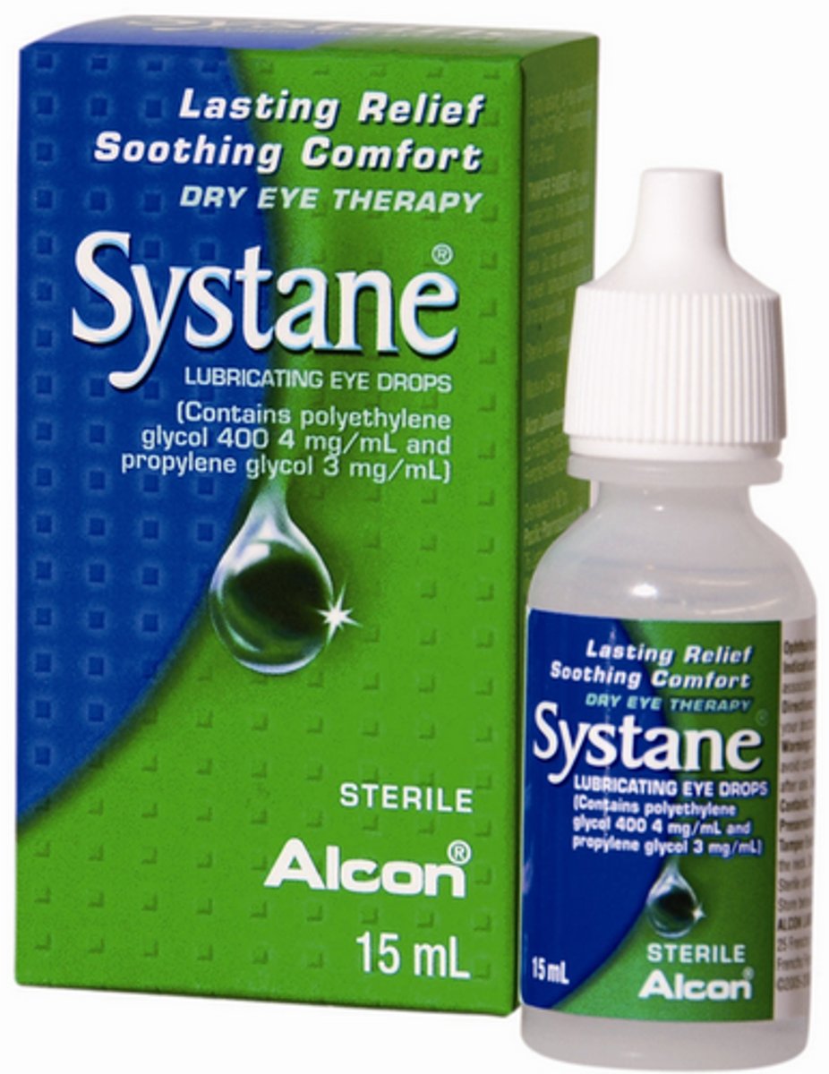 <p>- Artificial tears (Moisture Eyes)</p>