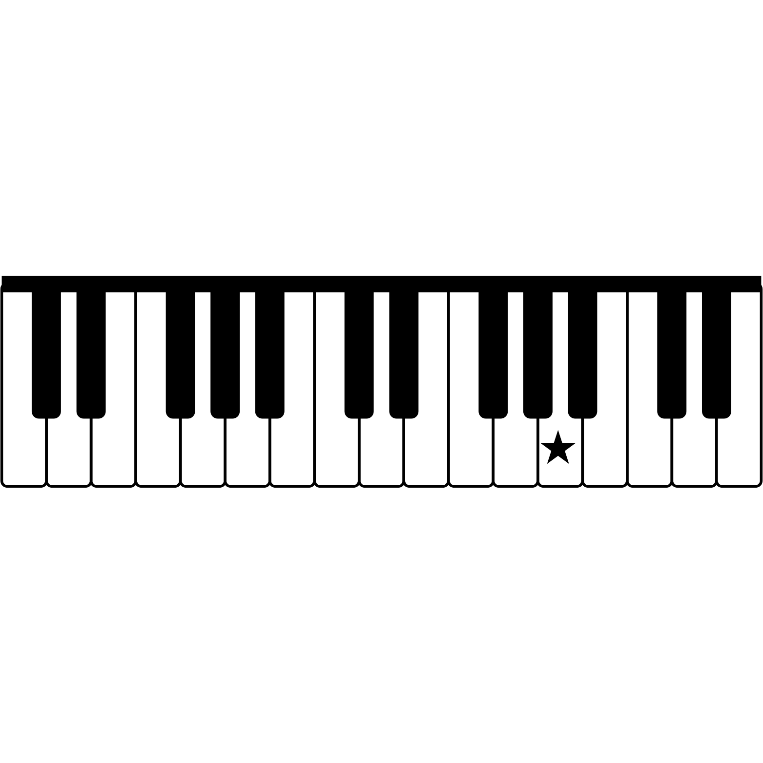 <p>What note is the star on?</p>