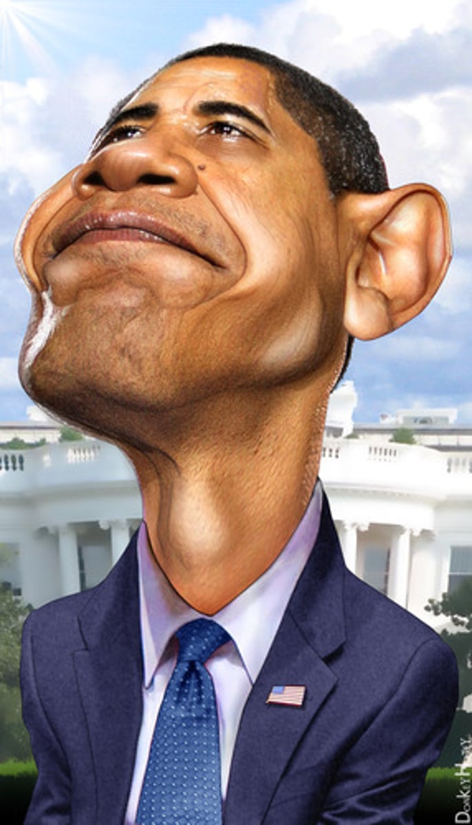 <p>a distorted or exaggerated portrayal of a person</p>