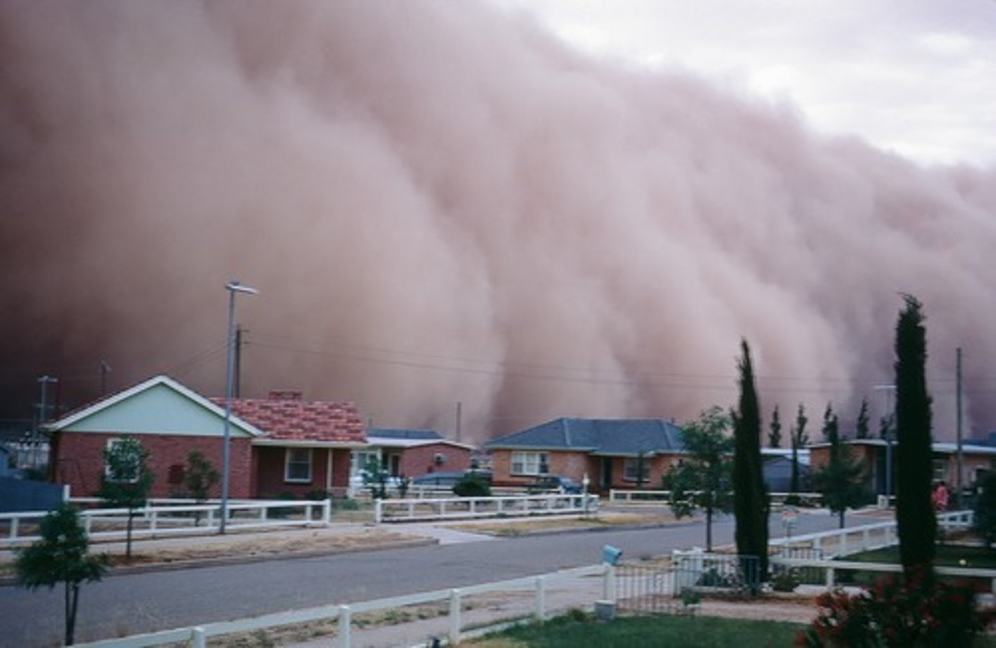 <p>Very strong winds because of the differences in pressure.</p>
