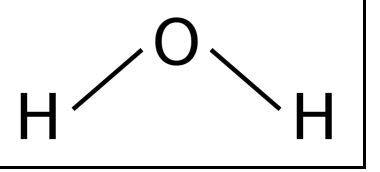 <p>2 Bonding pairs</p><p>2 lone pairs</p><p>104.5º angle</p>