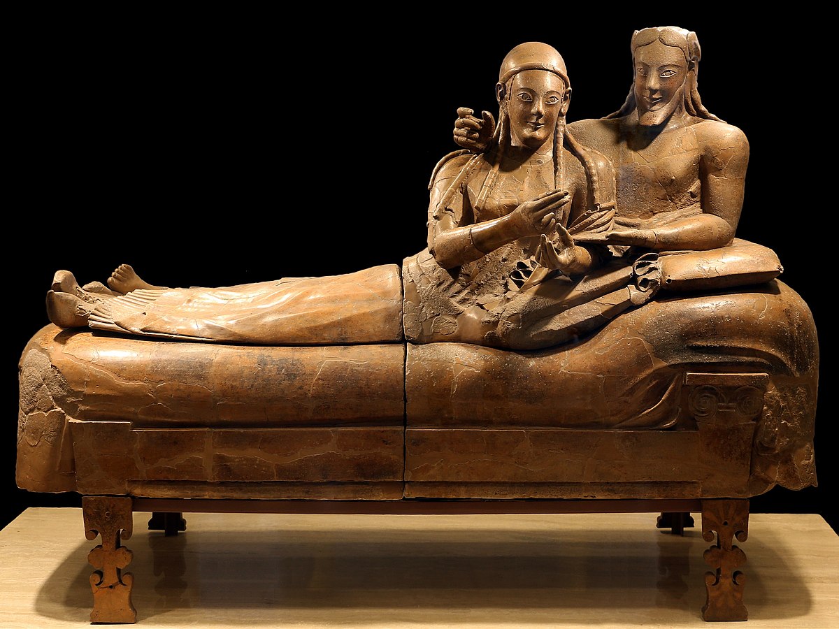 <p>Sarcophagus of the Spouses </p>