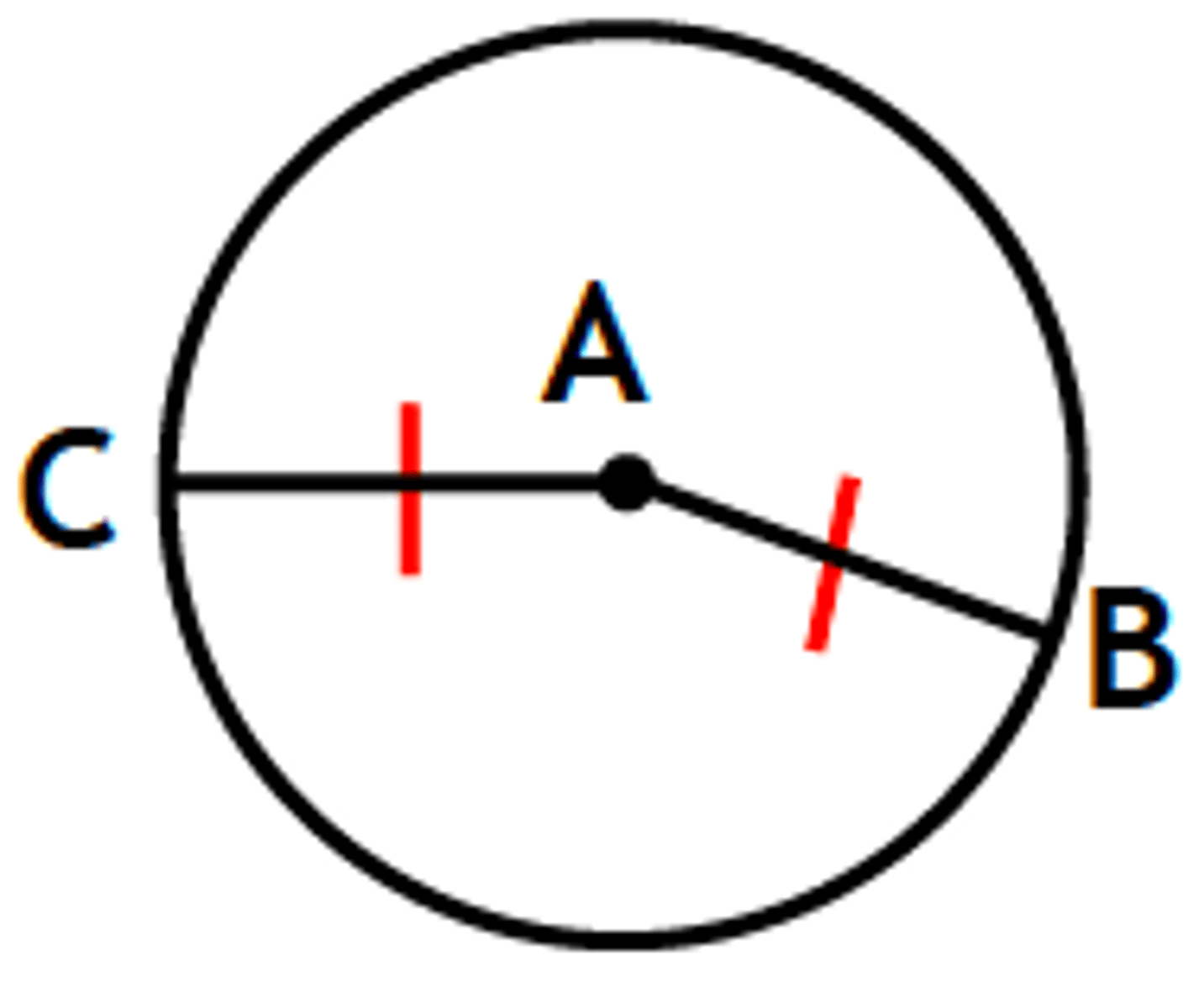<p><b>Given</b>: circle A, diagram<br><b>Prove</b>: AB ≅ AC</p>