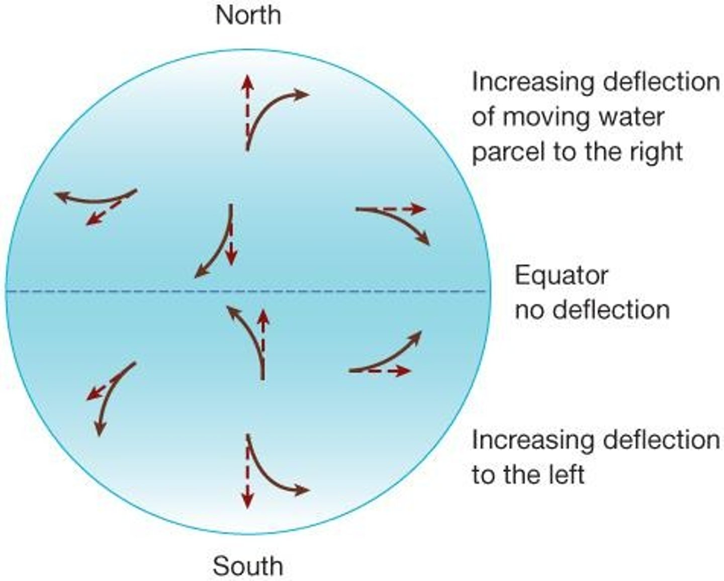 <p>Deflection of winds due to Earth's rotation.</p>