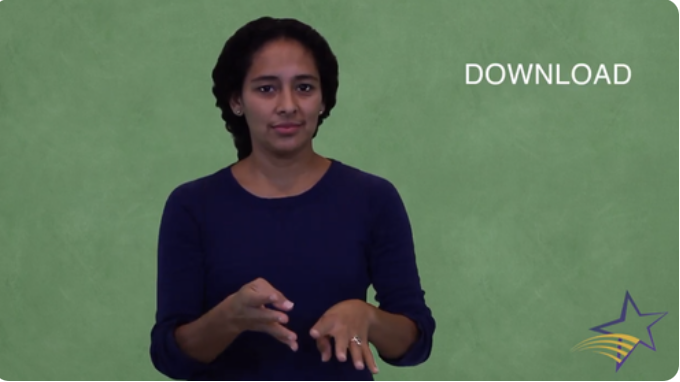 <p>Make number “4” handshape, and move hands in a diagonal downward direction (towards the right)</p>