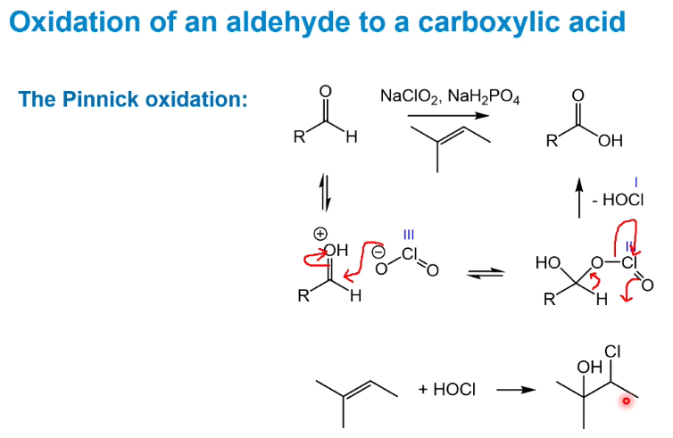 <p>The alkene is there to remove the HOCl - the resulitng compound is quite volatile and can be removed easily e.g. via evaporation.</p>
