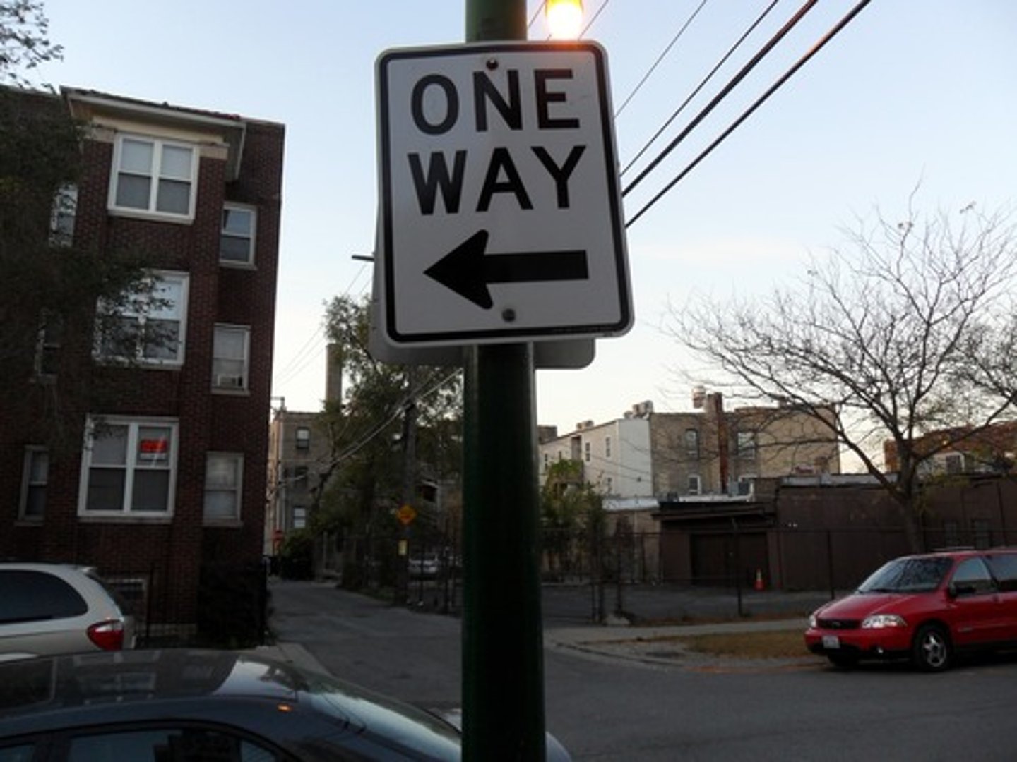 <p>one-way street</p>