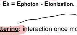 <p>When the frequency of the incisdent wave is higher than the threshold value (Eion), the photons emmited in the wave causes the electrons to be ejected while th ephoton is destroyed, the greater the intensity the more electrons dislodged, however the more frequency the greater the kinetic energy of the electrons disloged.</p>
