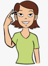 <p>Pointer finger tap head</p>