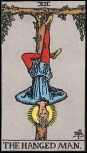 <p>the hanged man</p>