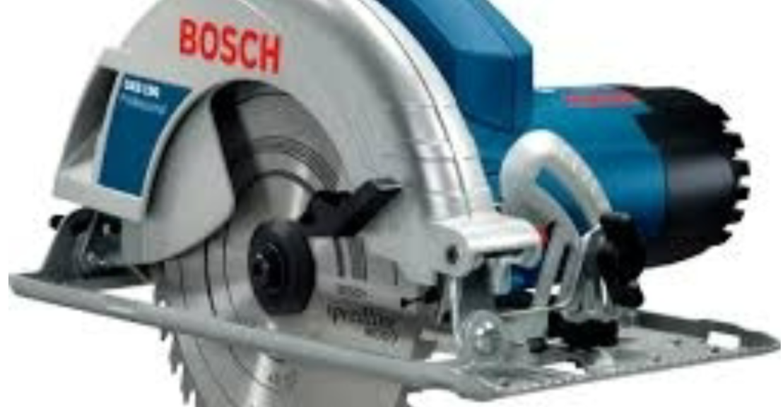 A circular saw is a round metal disc with a sharp edge which is used for cutting wood and other materials