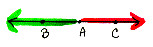 two rays that have a common endpoint and form a line whose angle measure is 180 degrees