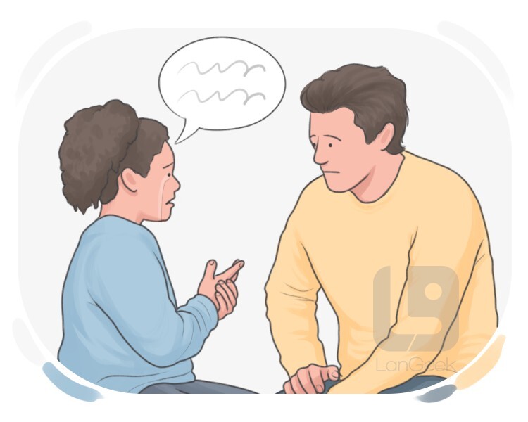 <p>contarle un secreto a alguien </p>