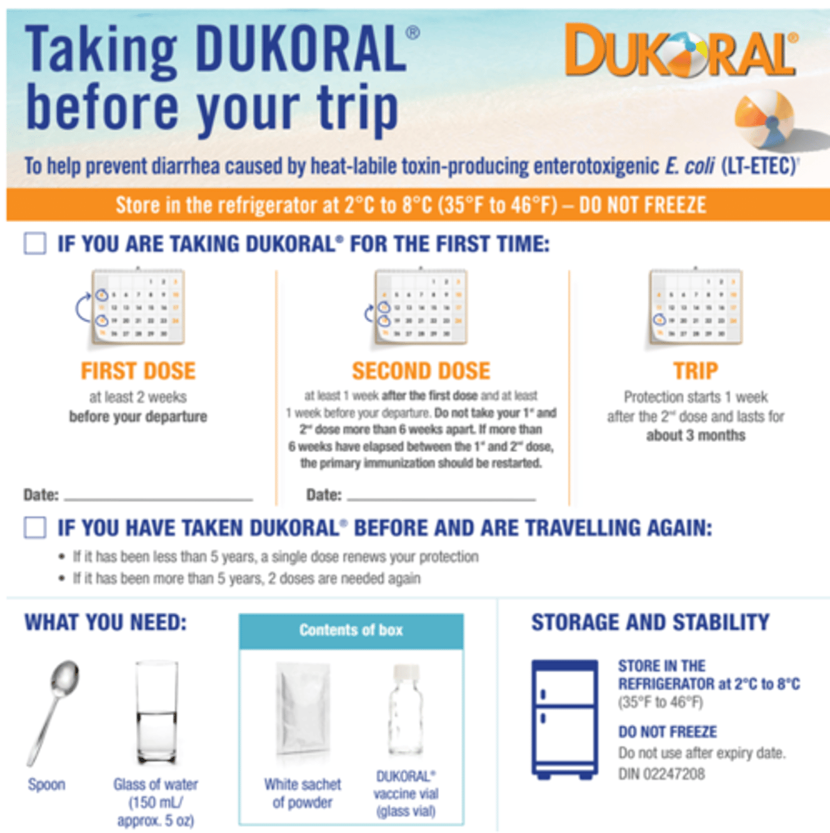 <p>Dukoral</p><p>- recombinant Cholera toxin</p><p>- ORAL vaccine for 2+</p><p>- protects against 25% of cases</p>