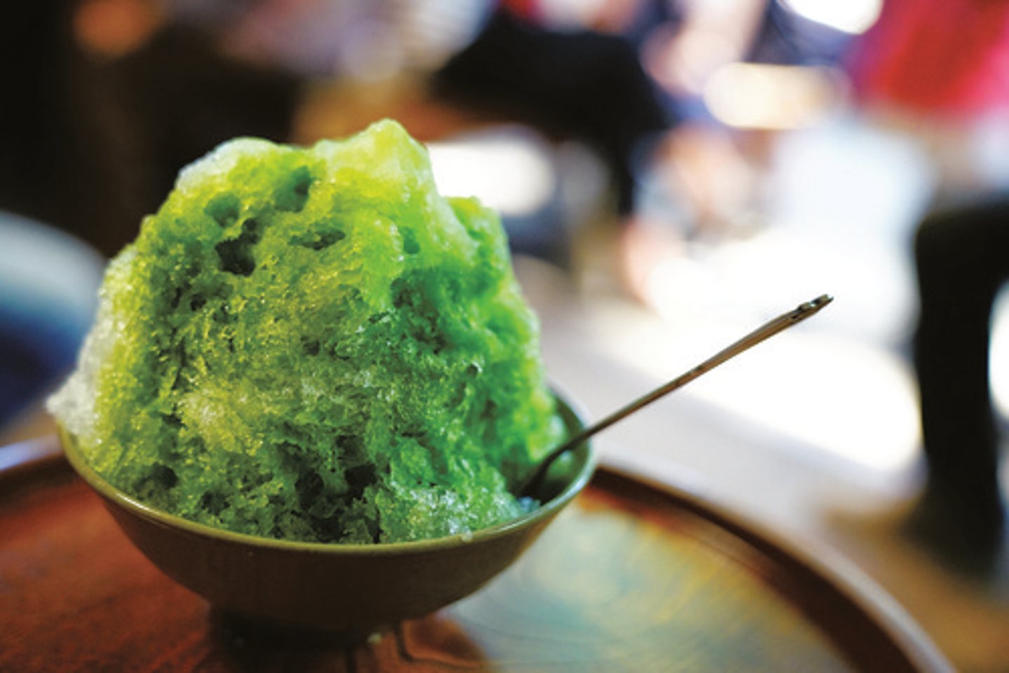 <p>flavoured shaved ice</p>