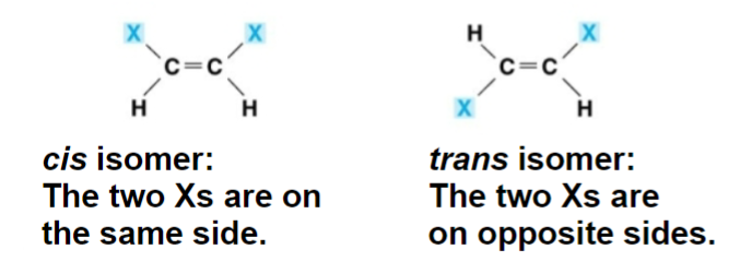 <p>cis-trans/geometric isomers</p>