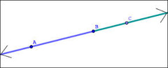 <p>two rays that have a common endpoint and form a line</p>