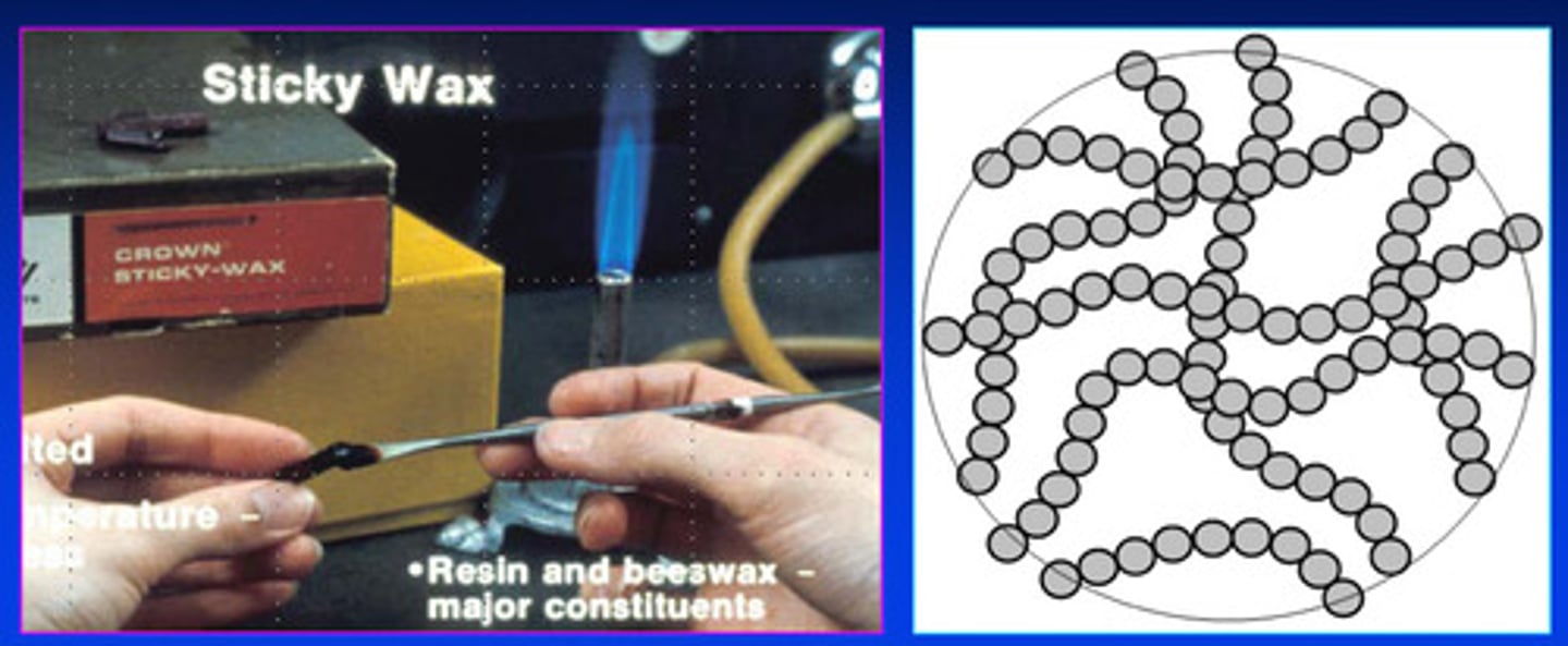 <p>due to the relatively weak bonds among the molecular chains</p>
