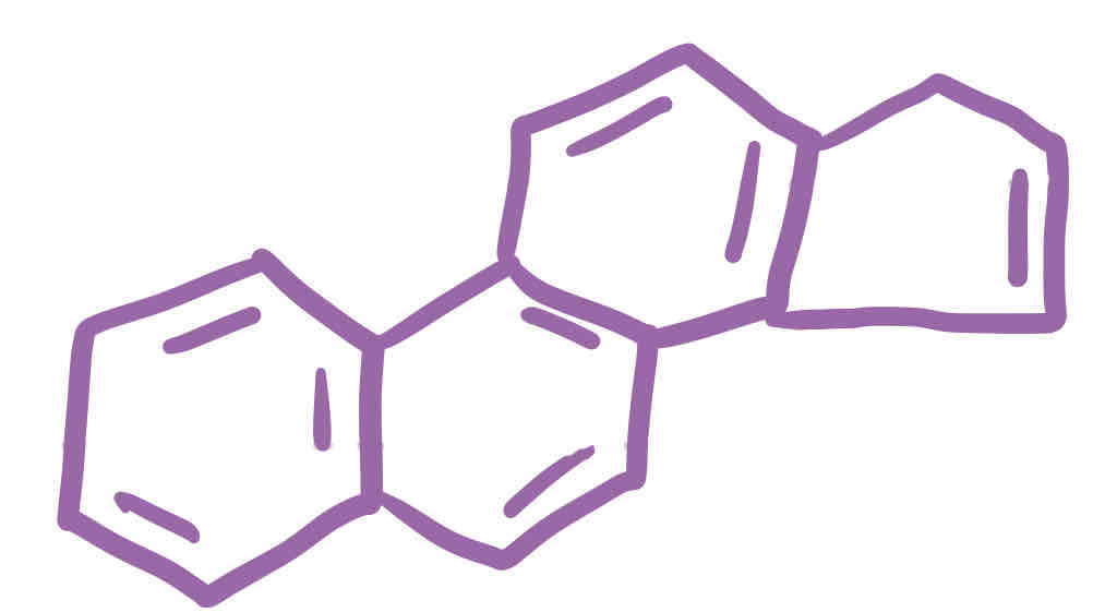 <p>3 Benzene + 1 5-ring</p>