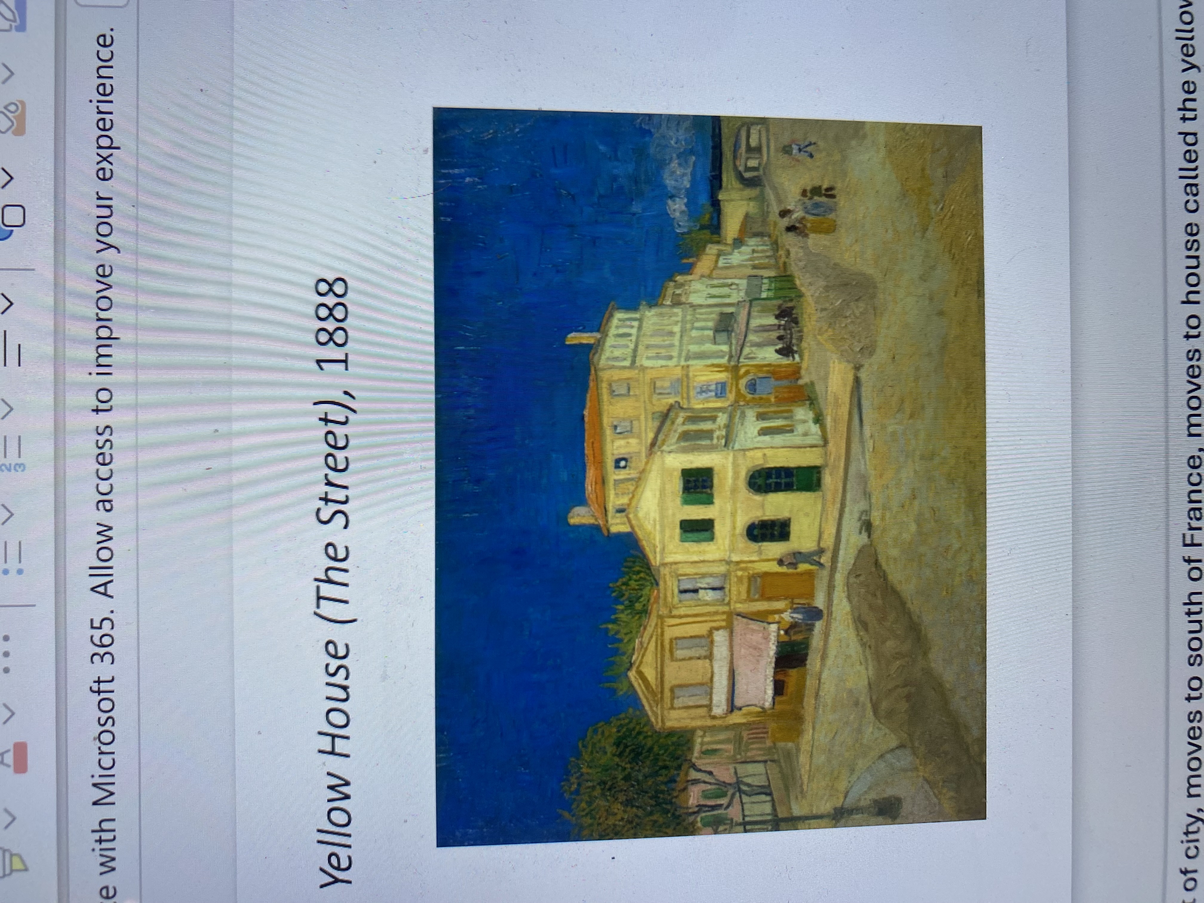 <p><span>Van Gogh, <em>The Yellow House (The Street), </em>1888</span></p>