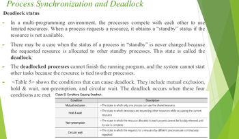 <p>deadlocked processes</p>