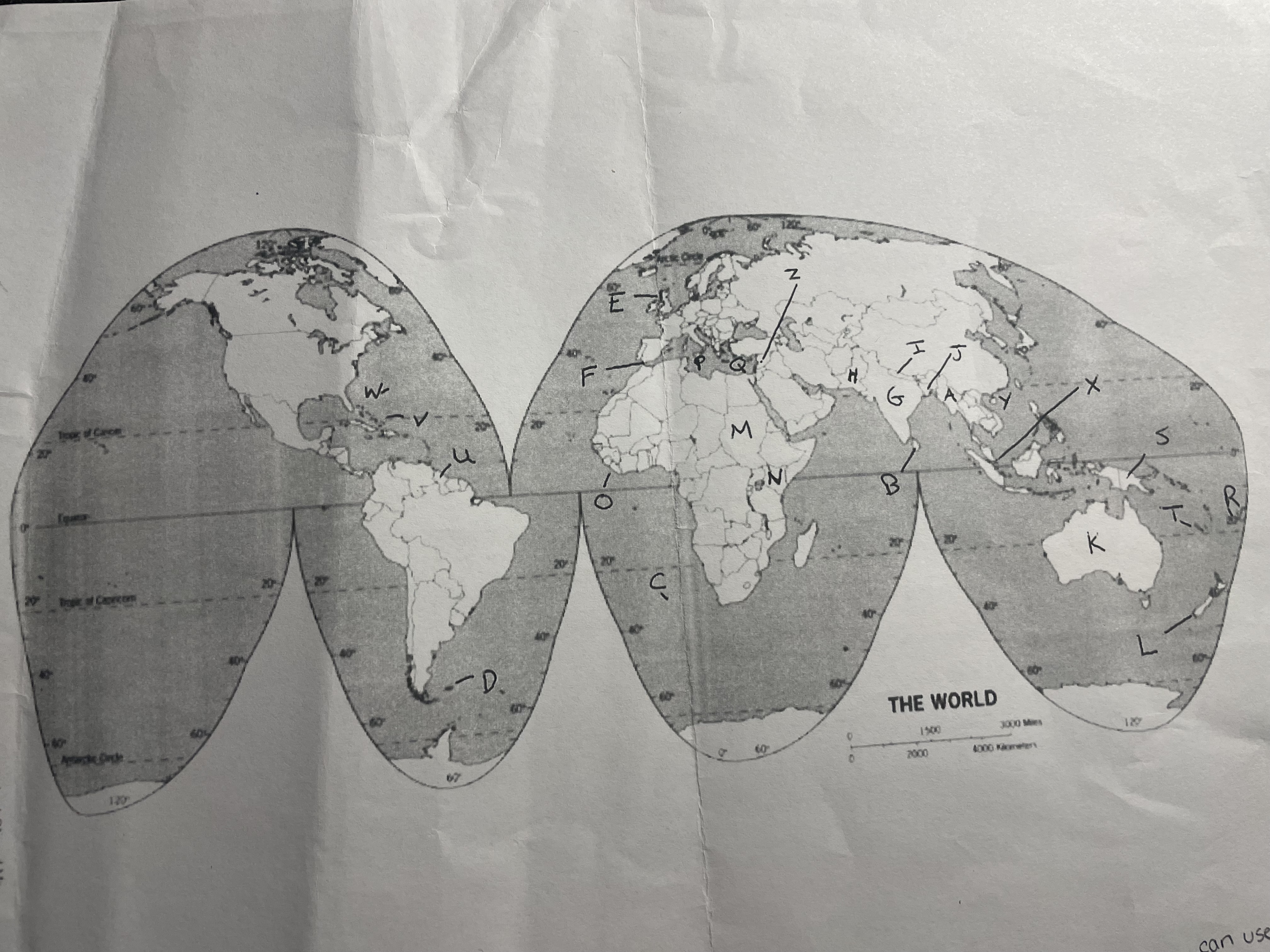 <p>Letter O marks?</p>