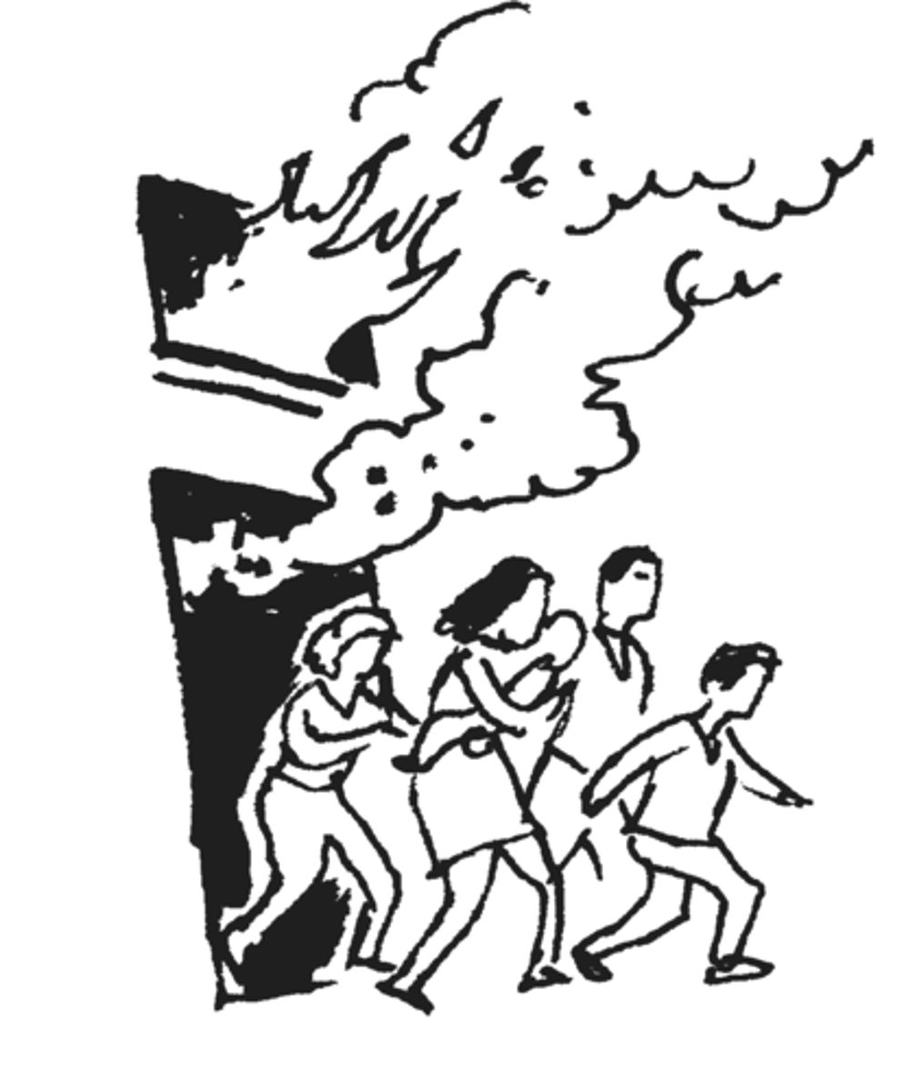 <p>to escape</p>