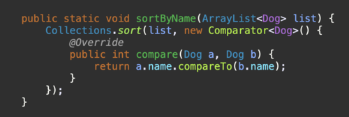 class with no name declared and instantiated in same spot inside a class must implement or extend -no constructors
