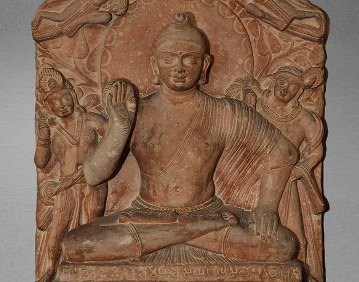 <ul><li><p>deals with subjects from Hinduism and Jainism</p></li><li><p>buddha image is modelled on the lines of earlier Yaksha images</p></li><li><p>delighted in mood, seated in padmasana and right hand in Abhyamudra and left hand on left thigh showing masculinity</p></li><li><p>longer ear lobes, thicker lips, wider eyes, prominent nose</p></li><li><p>used red stone </p></li><li><p>inspired by early indian buddhist arts of Bharhut and Sanchi of MP</p></li></ul><p></p>