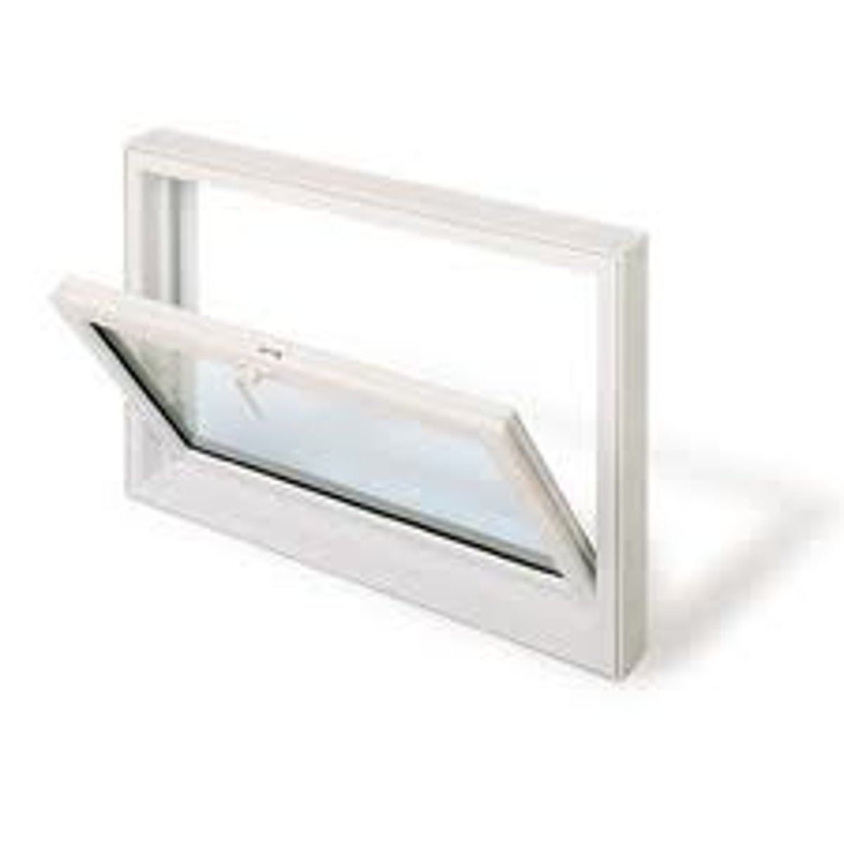 <p>a window that is hinged at the bottom and swings open to the top</p>