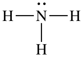 <p>3 bonds to central atoms </p><p>2 dimensional view</p><p>not a a right angle form each other </p>