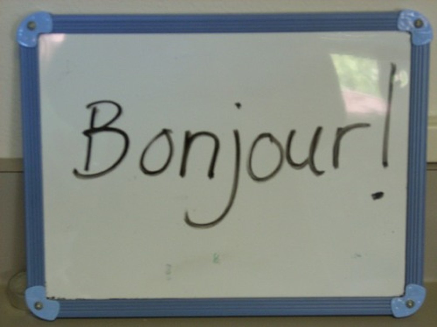 <p>a white board</p>