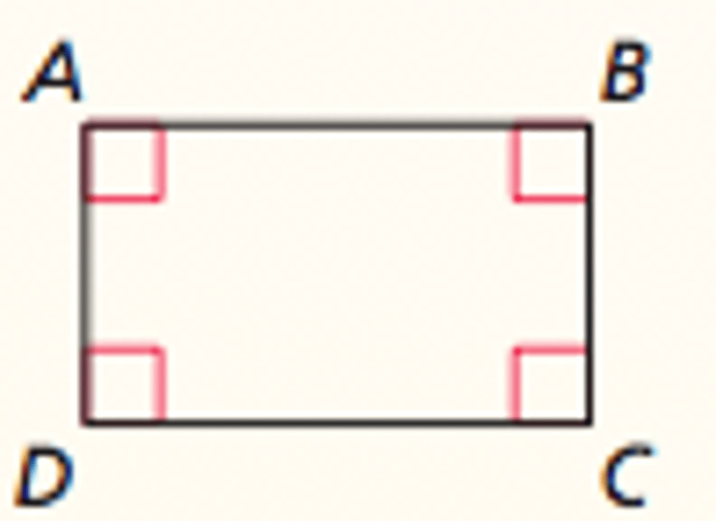 <p>A quadrilateral is a rectangle if and only if it has four right angles.</p>