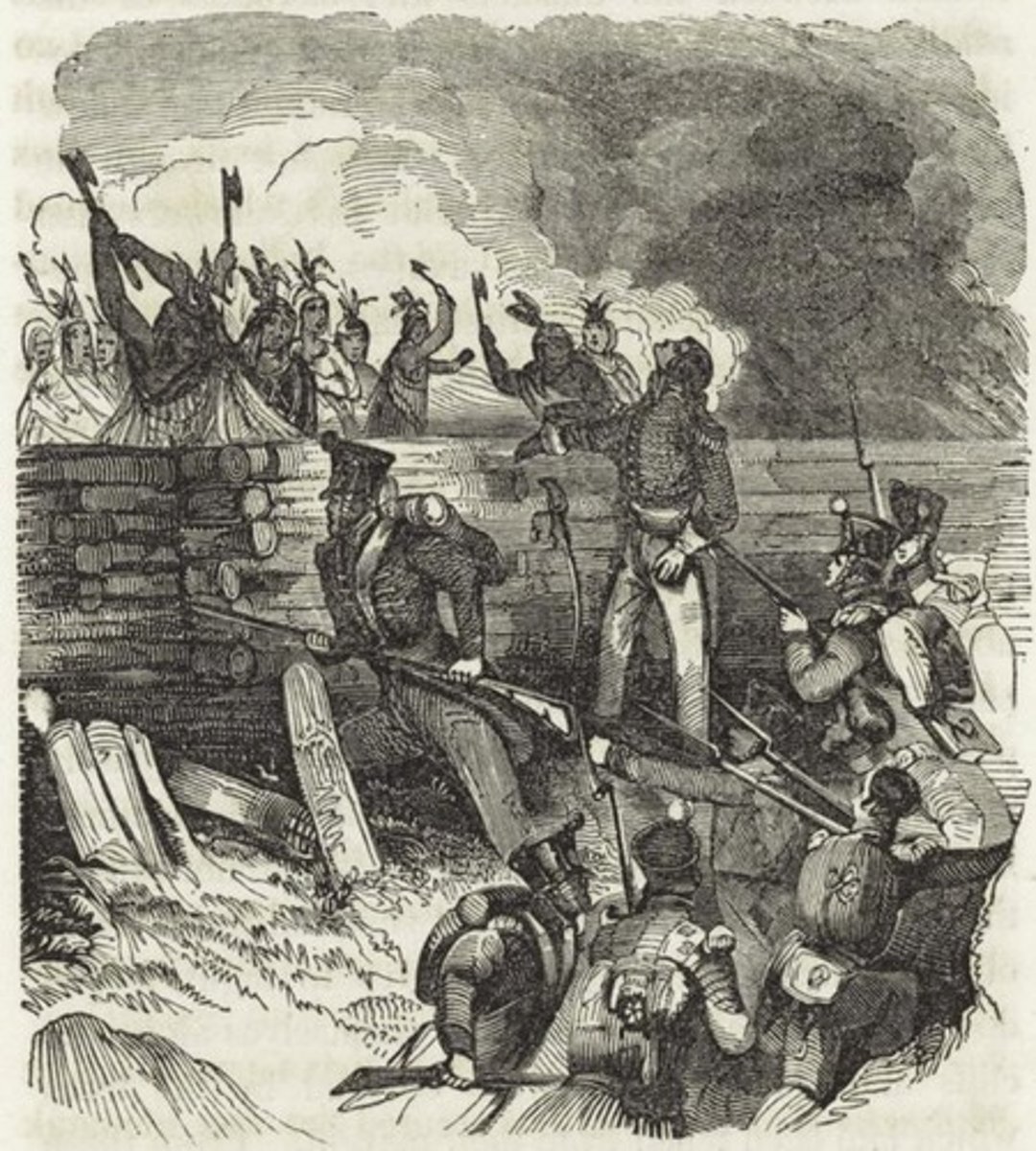 <p>In March 1814, General Andrew Jackson defeated the Creek nation, an important British ally. The battle was fought in present-day Alabama and ended American Indian resistance in that area. (p. 141)</p>