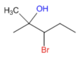 <p>Br2 or Cl2 and H2O or CH3OH as solvent<br>- results in halogen being added anti to OH or OCH3, OH or OCH3 being added to most sub carbon. <br>- markovnikov<br>- anti addition<br>- produces enantiomers<br></p>