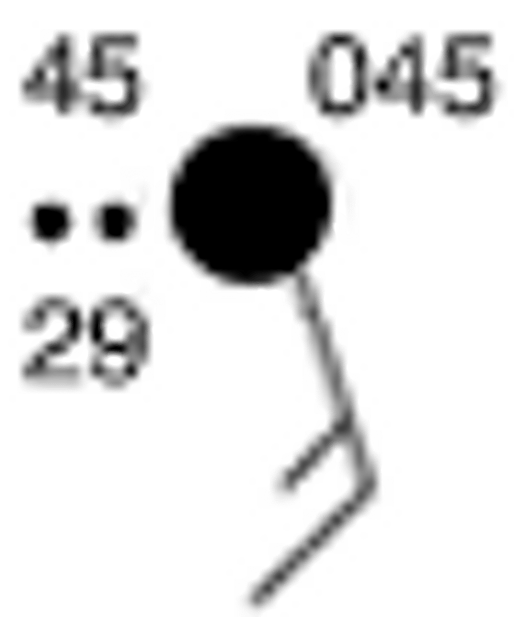 <p>This weather station symbol from a weather map shows that the cloud cover is ___. (American Meteorological Society)</p>