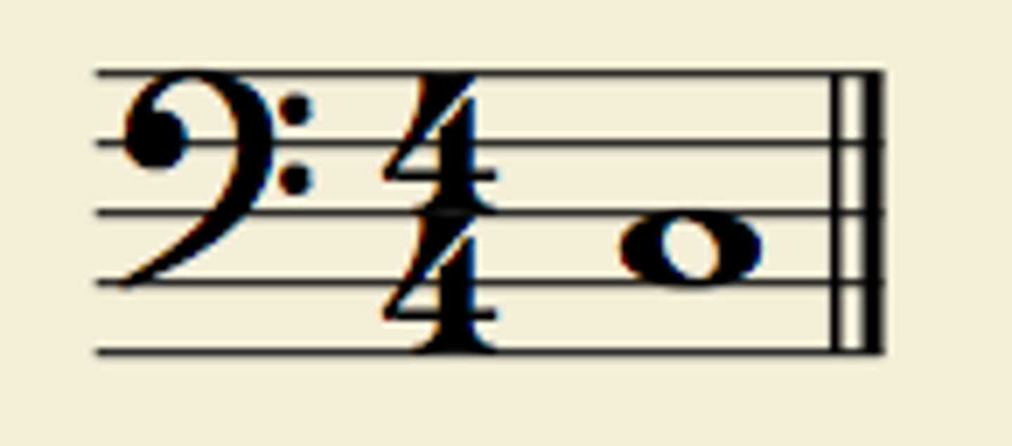 <p>C (2nd Space)</p>