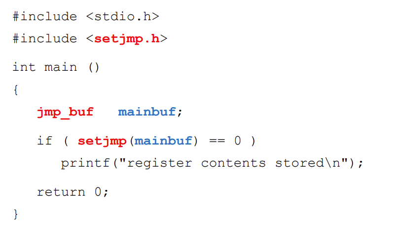 Saves contents of register to buffer
