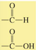 <p>Aldehyde/Carboxyl hydrogens</p>